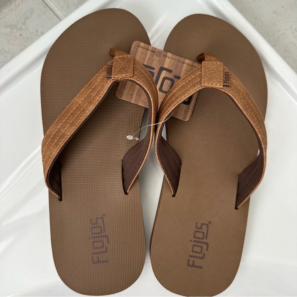 Flojos Kids Rogan Flip Flops Size 5 - Picture 6 of 12